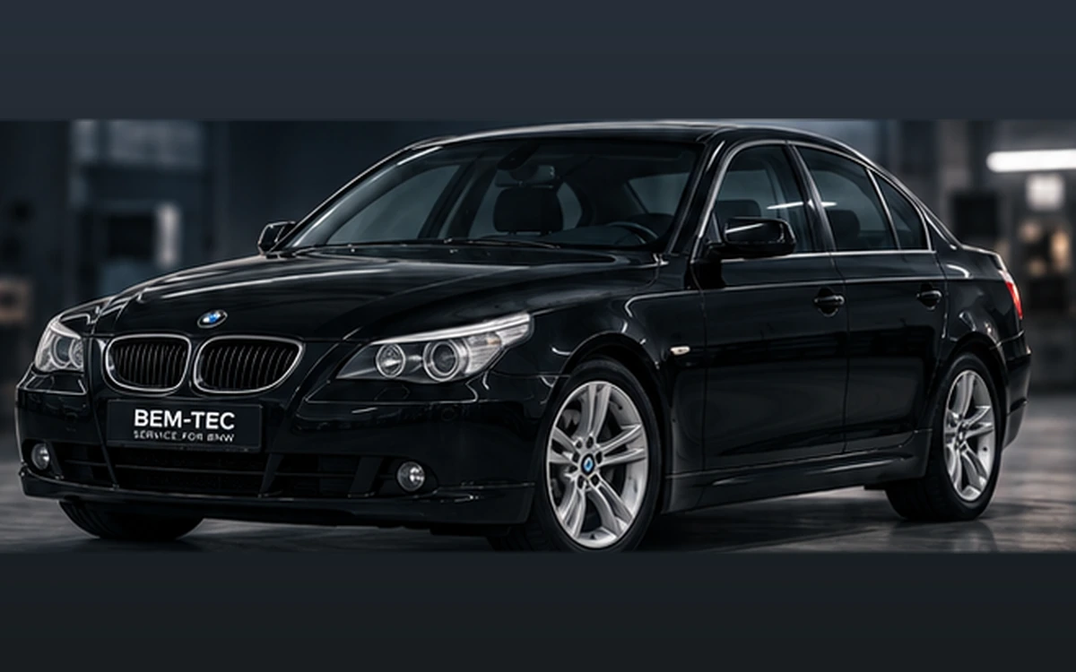 Musta BMW E60 LCI — havainnekuva